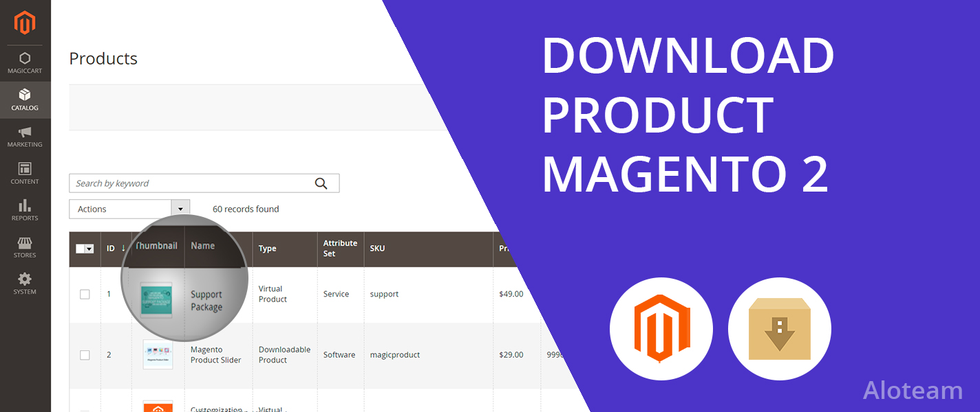 How to add the download link for a product in Magento 2