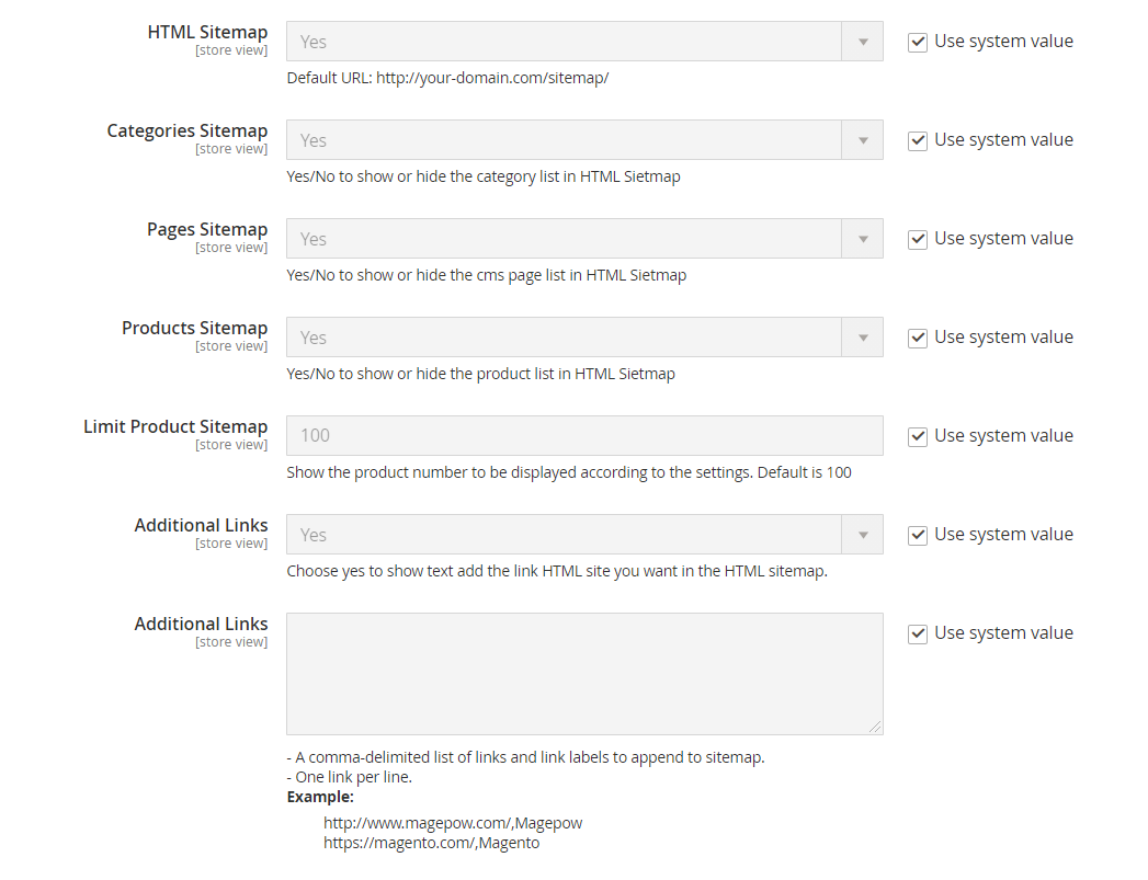 config-html-sitemap